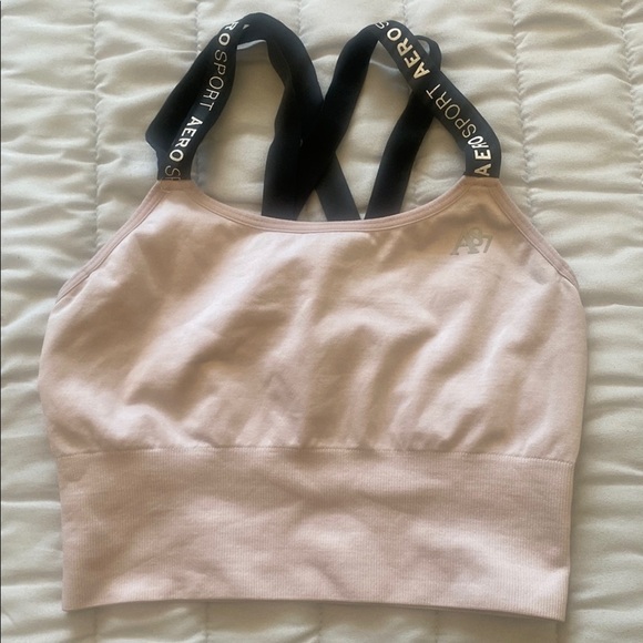 Aeropostale Blush Pink /Light Purple Sports Bra M - Picture 1 of 6